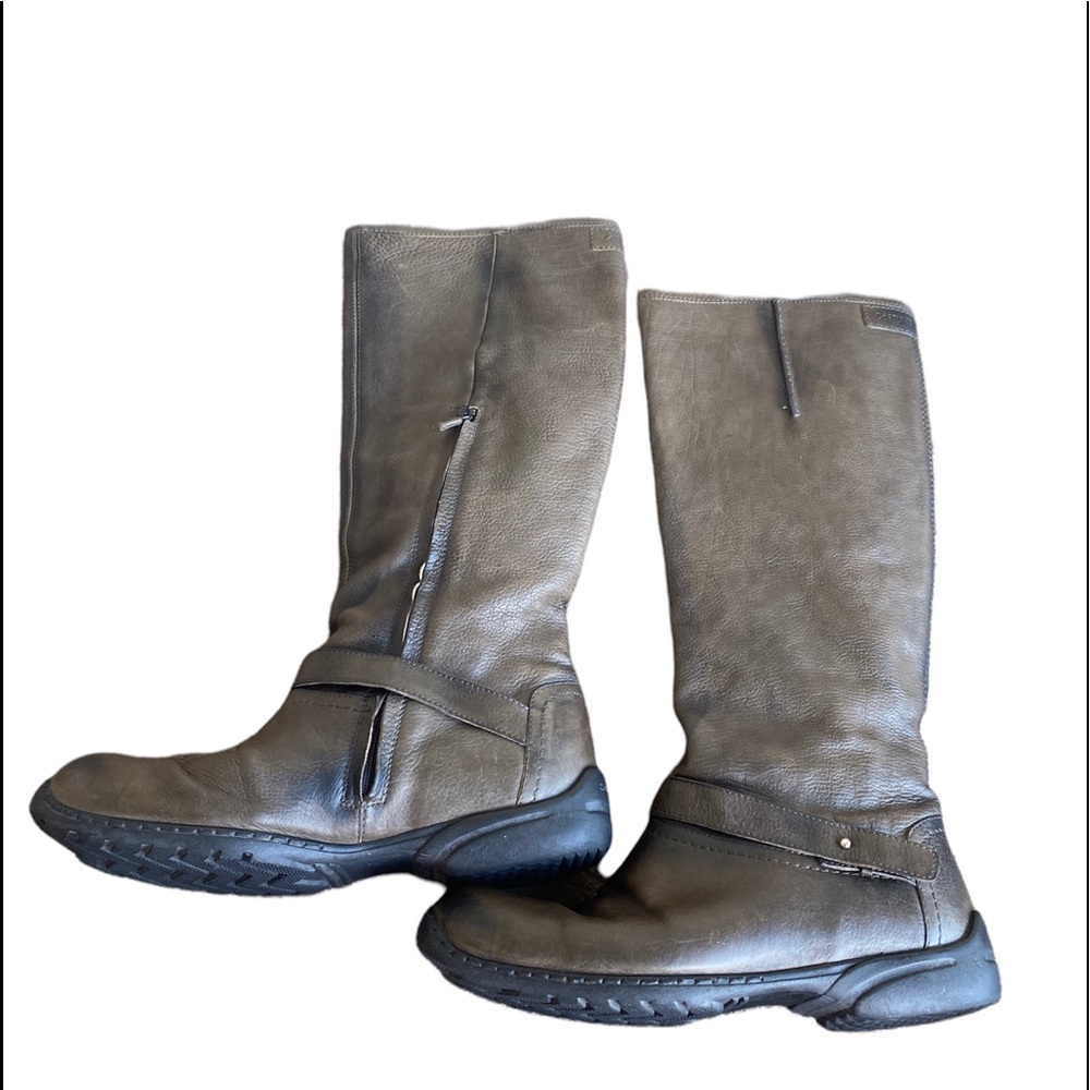 COSTUME NATIONAL Brown Leather Riding Boots - Picture 12 of 16